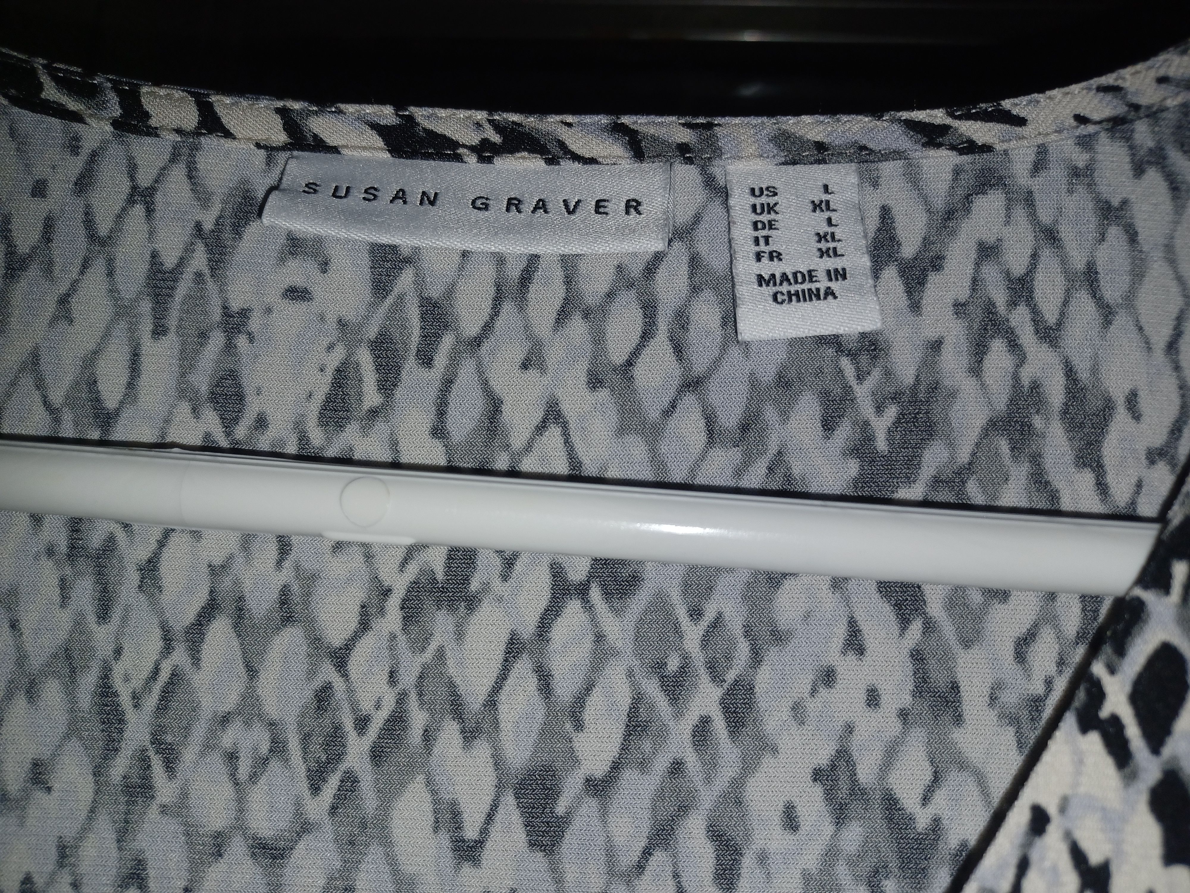 Other Susan Graver Women's Button-Up Blouse Large Size L / US 10 / IT 46 - 4 Thumbnail