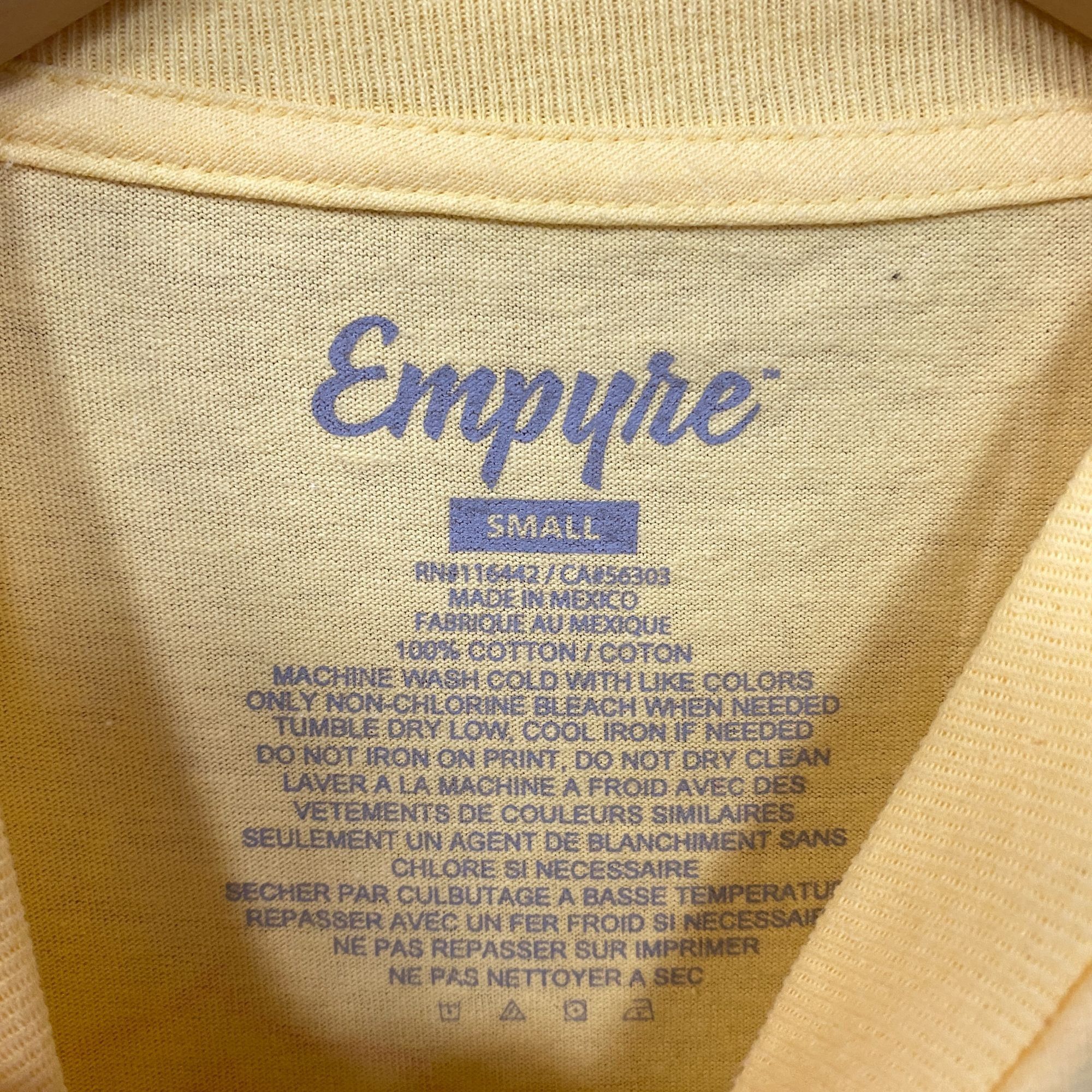 Empyre Empyre Love Through Pain Rose Double Sided Graphic Yellow T Size US S / EU 44-46 / 1 - 5 Thumbnail