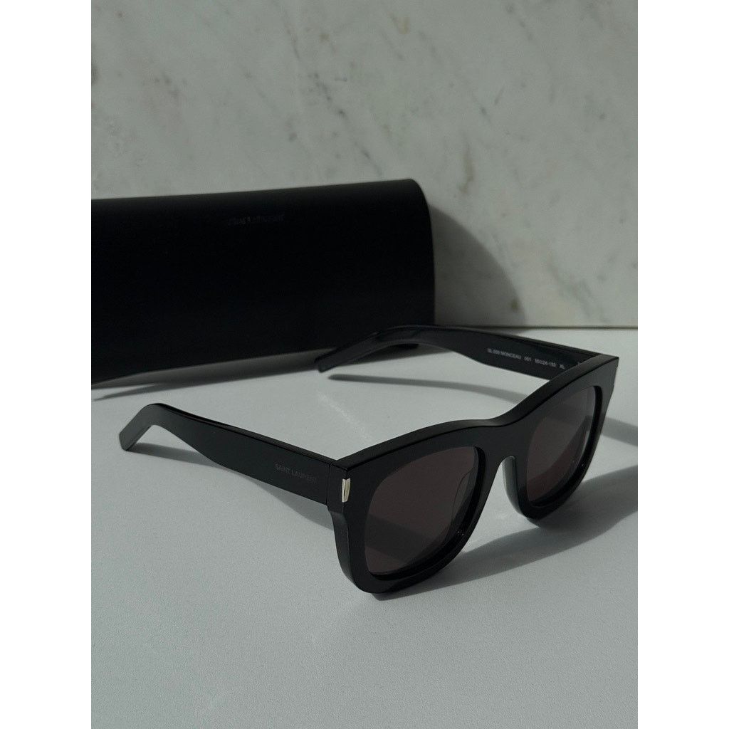 Saint Laurent Paris NEW Saint Laurent SL650 Monceau Black Unisex Sunglasses Size ONE SIZE - 4 Thumbnail