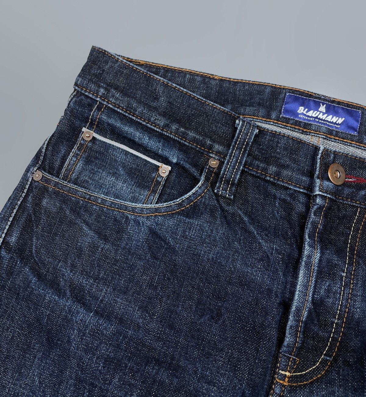 Other Men’s BLAUMANN Blue Raw Selvage Denim Pants Size W32 L32 Size US 32 / EU 48 - 5 Thumbnail
