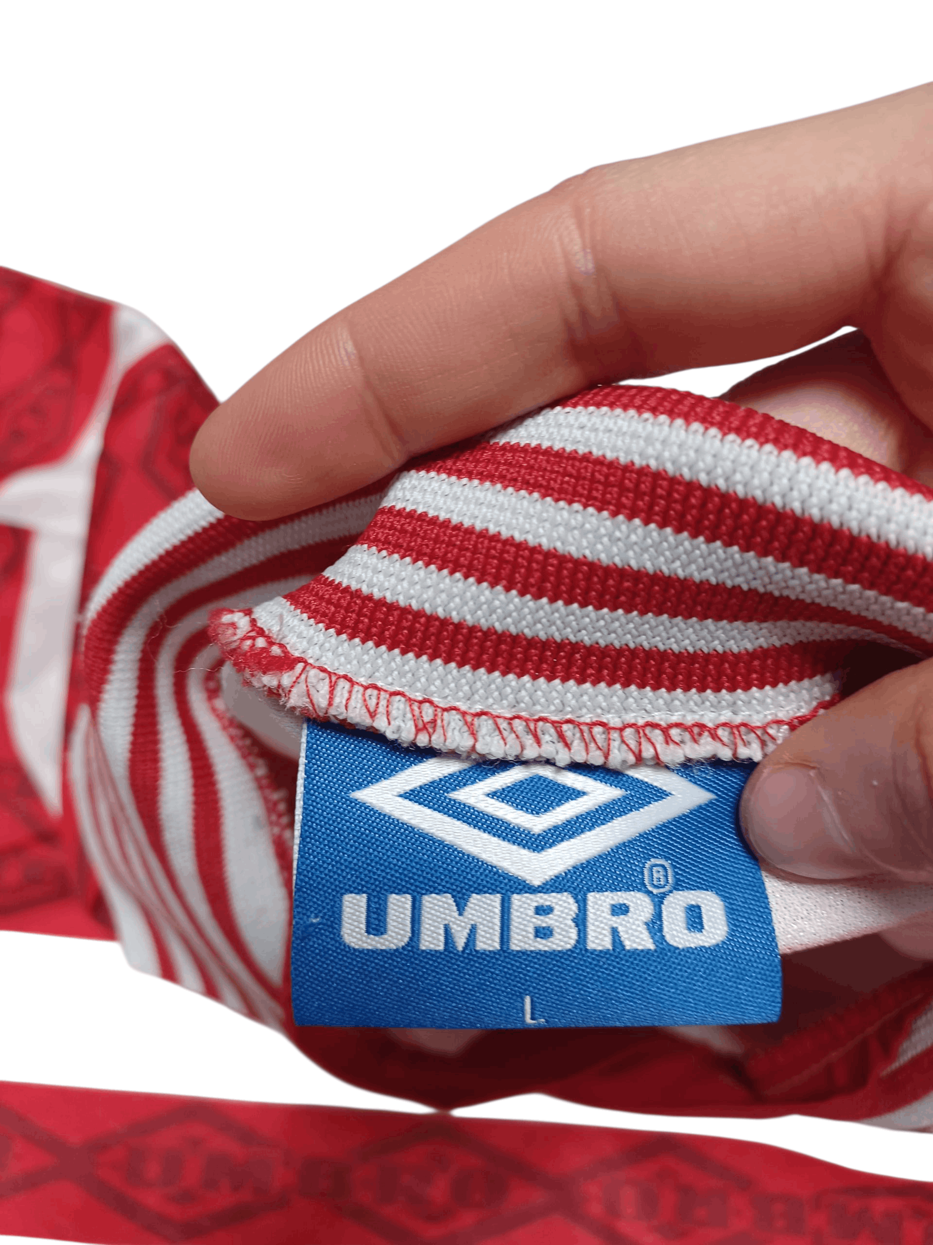 Umbro UMBRO VINTAGE 90S FIRE MONOGRAM SOCCER JERSEY TEE Size US L / EU 52-54 / 3 - 4 Thumbnail