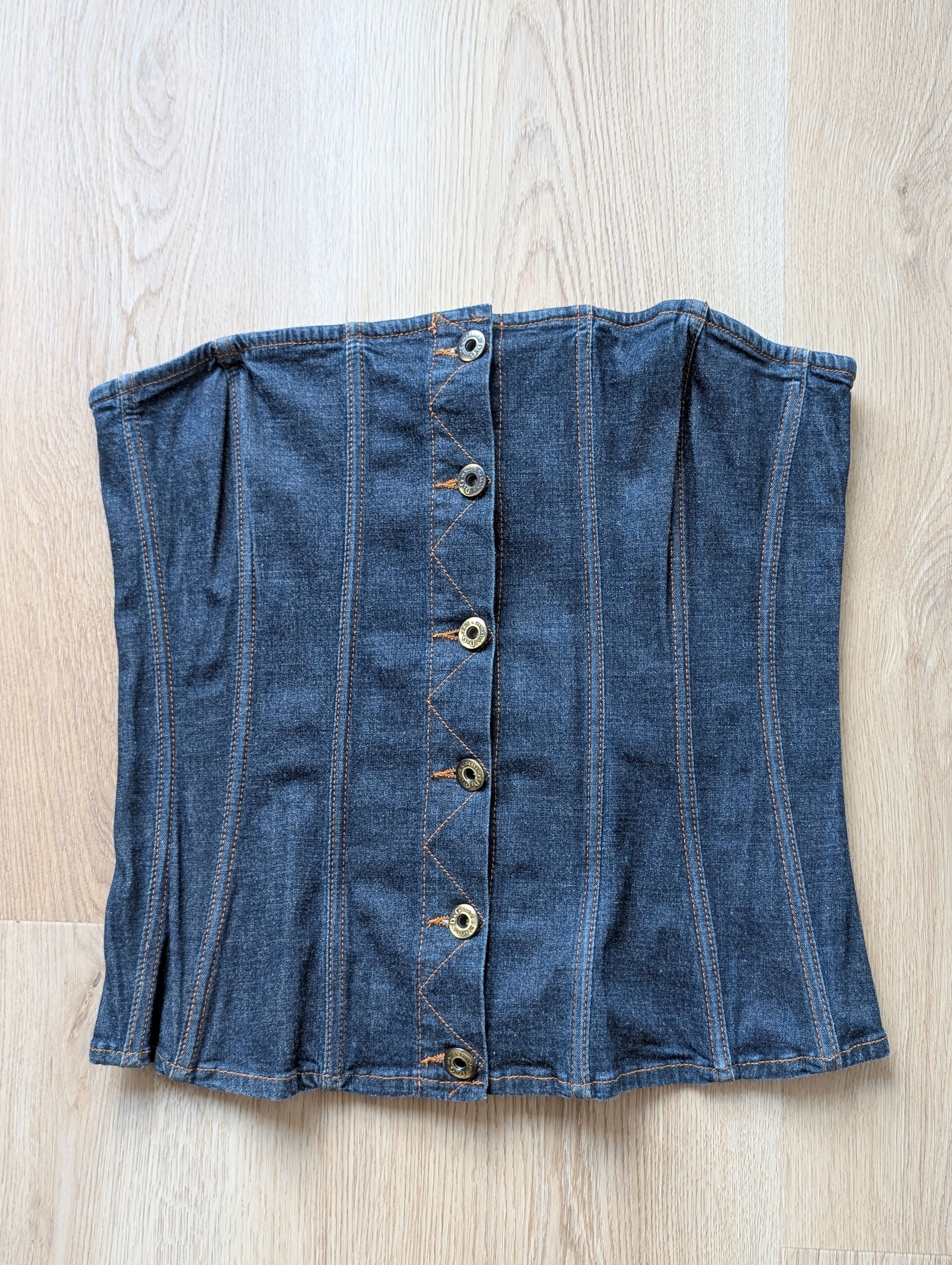 Dolce & Gabbana Dolce & Gabbana Denim Corset Size L / US 10 / IT 46 - 1 Thumbnail