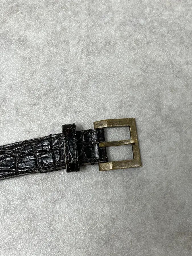 Saint Laurent Paris Saint Laurent Black Satin Leather Classy Belt Size ONE SIZE - 5 Thumbnail