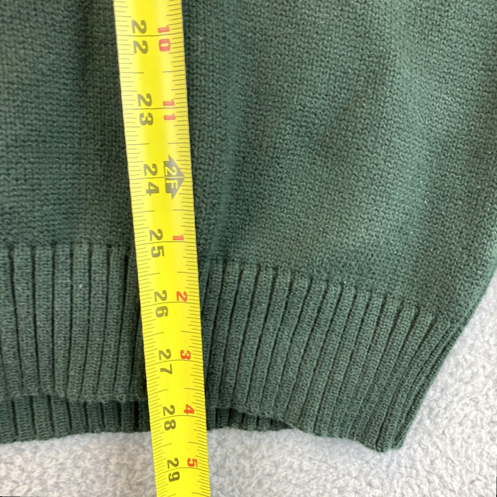 Polo Ralph Lauren Polo Ralph Lauren Men's 1/4 Zip Long Sleeve Sweater XL Green 66-11 Size US XL / EU 56 / 4 - 7 Thumbnail