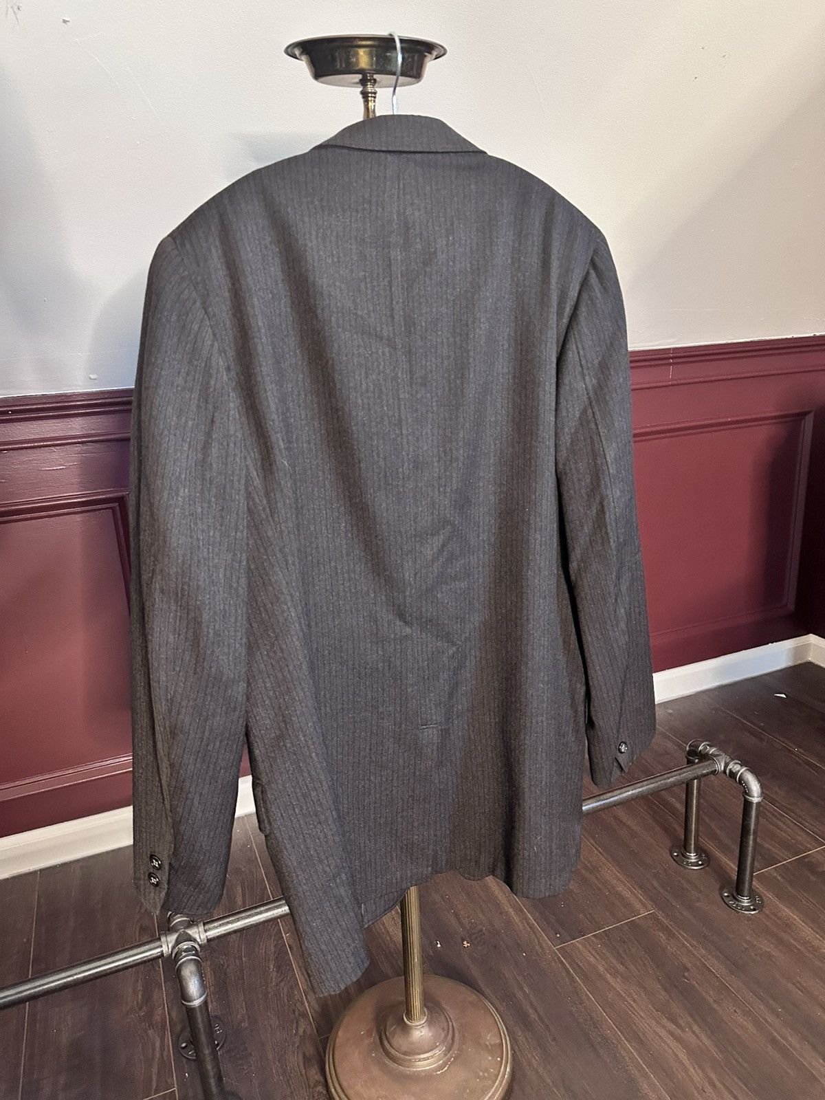 J. Press ROGER KENT rare vintage brown pinstriped MiUSA jacket Size 38R - 6 Thumbnail