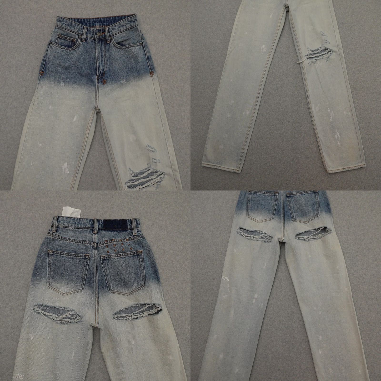 Ksubi Ksubi Jeans Womens 24 (24X33) Playback Mercury Dip-Dye High-Rise Jeans Shirt Size 42" / US 20 - 9 Thumbnail