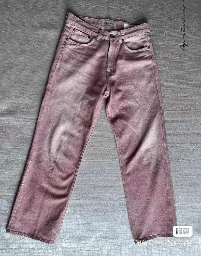 Our Legacy Pink printed jeans