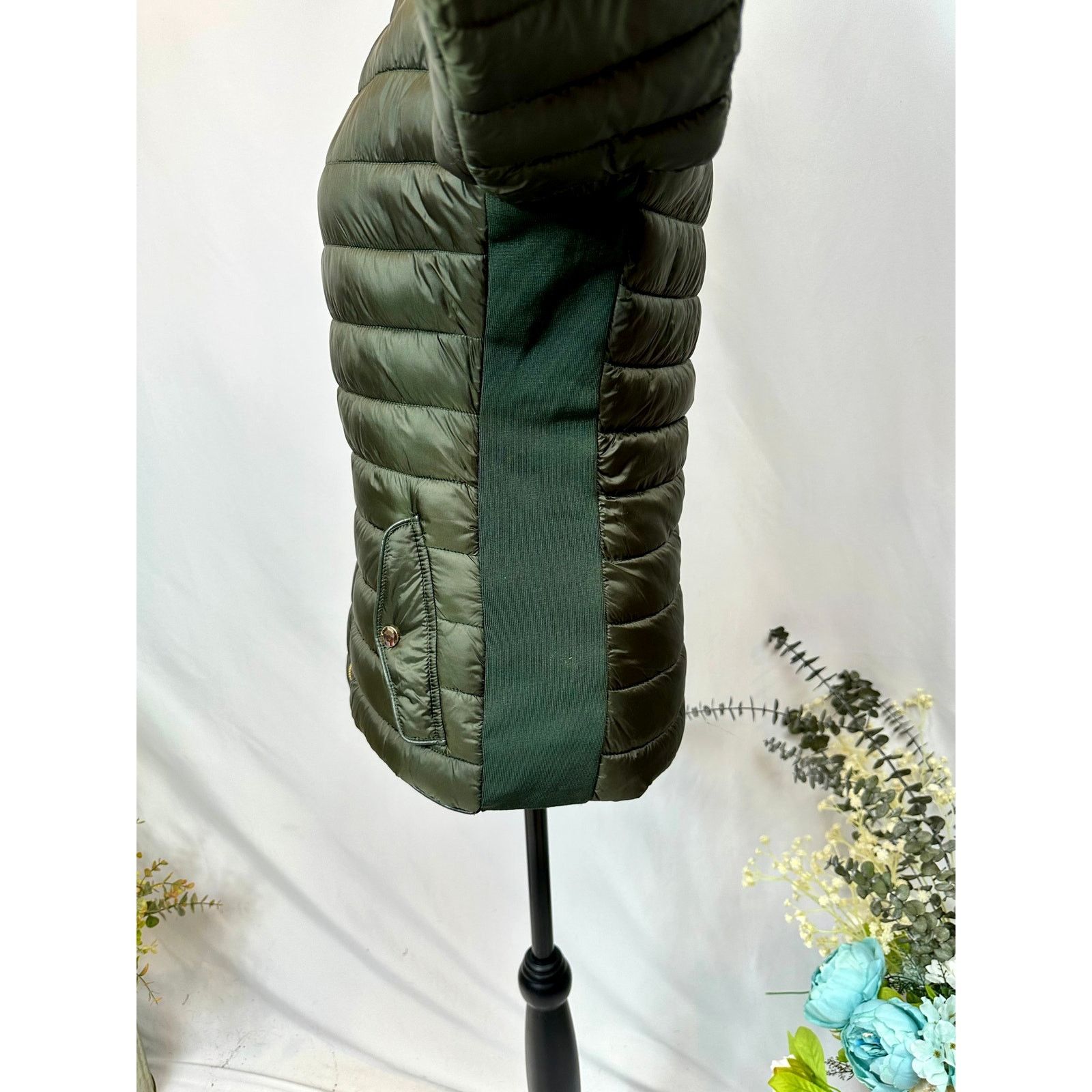 Other Sweet Look Womens Puffer Jacket Forest Green size L Size L / US 10 / IT 46 - 12 Thumbnail