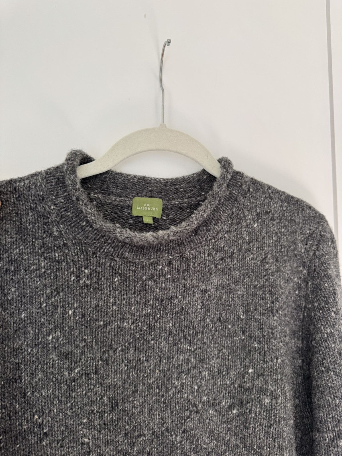 Sid Mashburn Grey extra virgin wool sweater Size US L / EU 52-54 / 3 - 3 Thumbnail