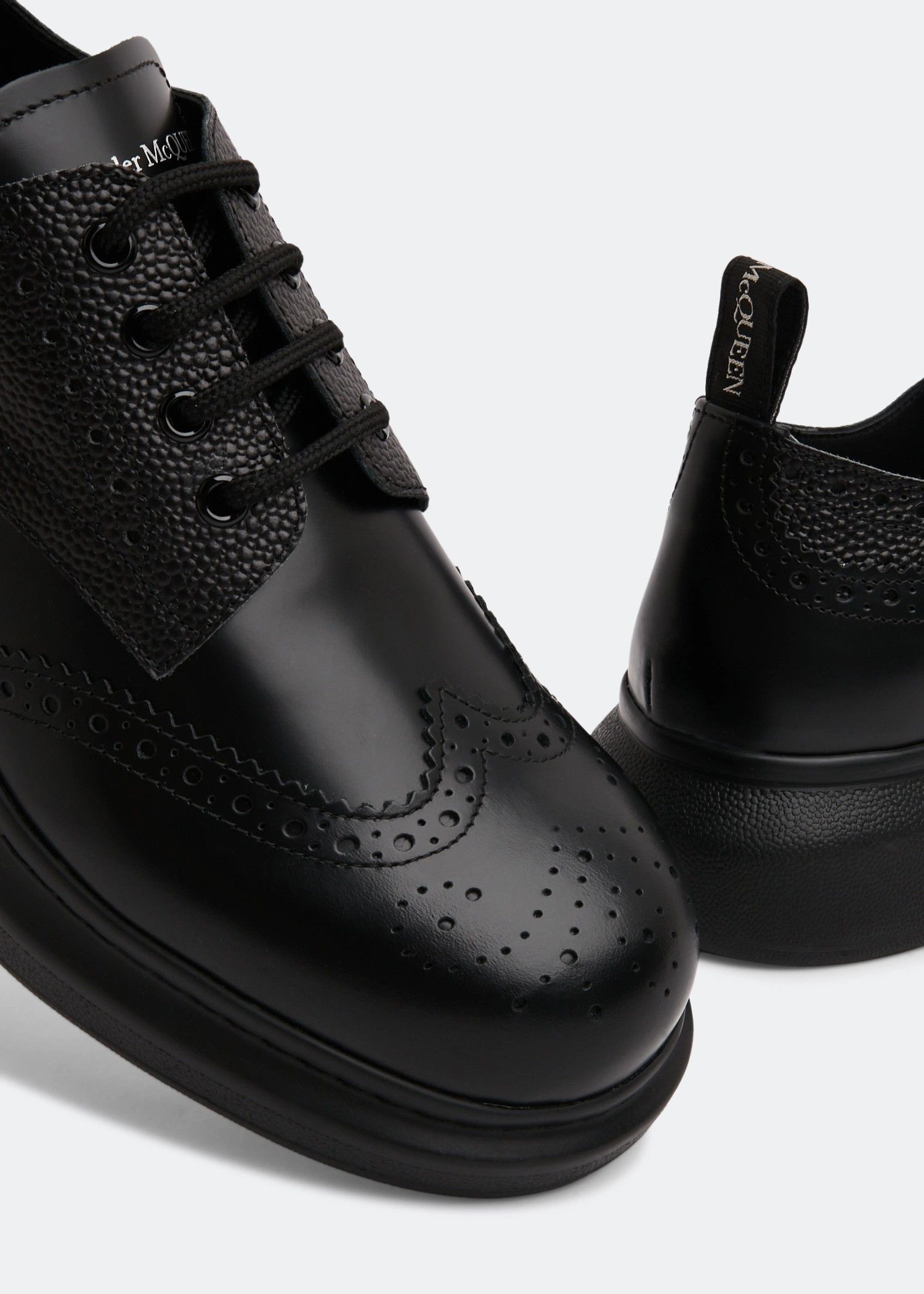 Alexander McQueen o1w1db10725 Shoes in Black Size US 11.5 / EU 44-45 - 2 Thumbnail