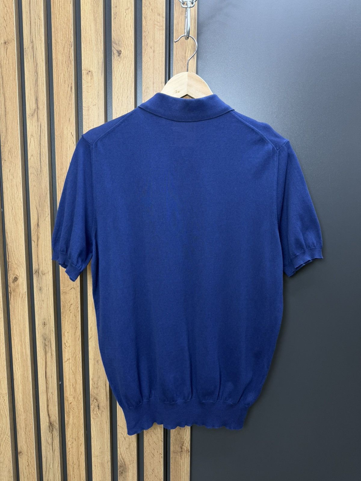 Corneliani Corneliani Knit Polo Shirt Blue Size 50 Size US M / EU 48-50 / 2 - 8 Thumbnail