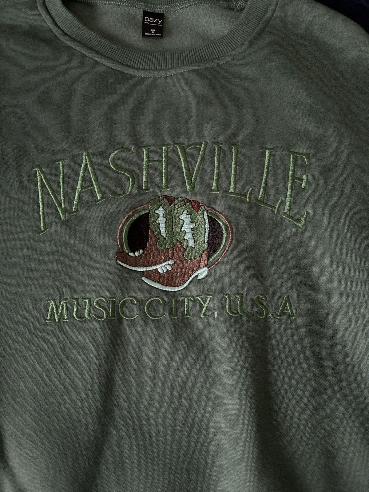 Shein Dazy x SHEIN Nashville Green Sweatshirt Size US M / EU 48-50 / 2 - 2 Thumbnail