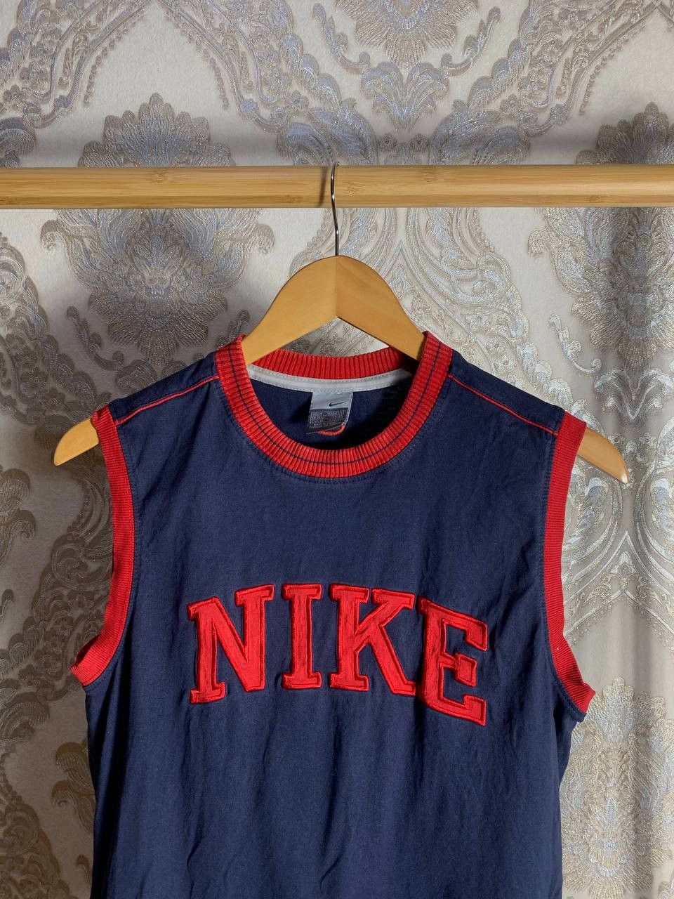 Nike Vintage Nike Big Logo Swoosh Retro T-shirt Drill y2K 90s Size US M / EU 48-50 / 2 - 2 Thumbnail