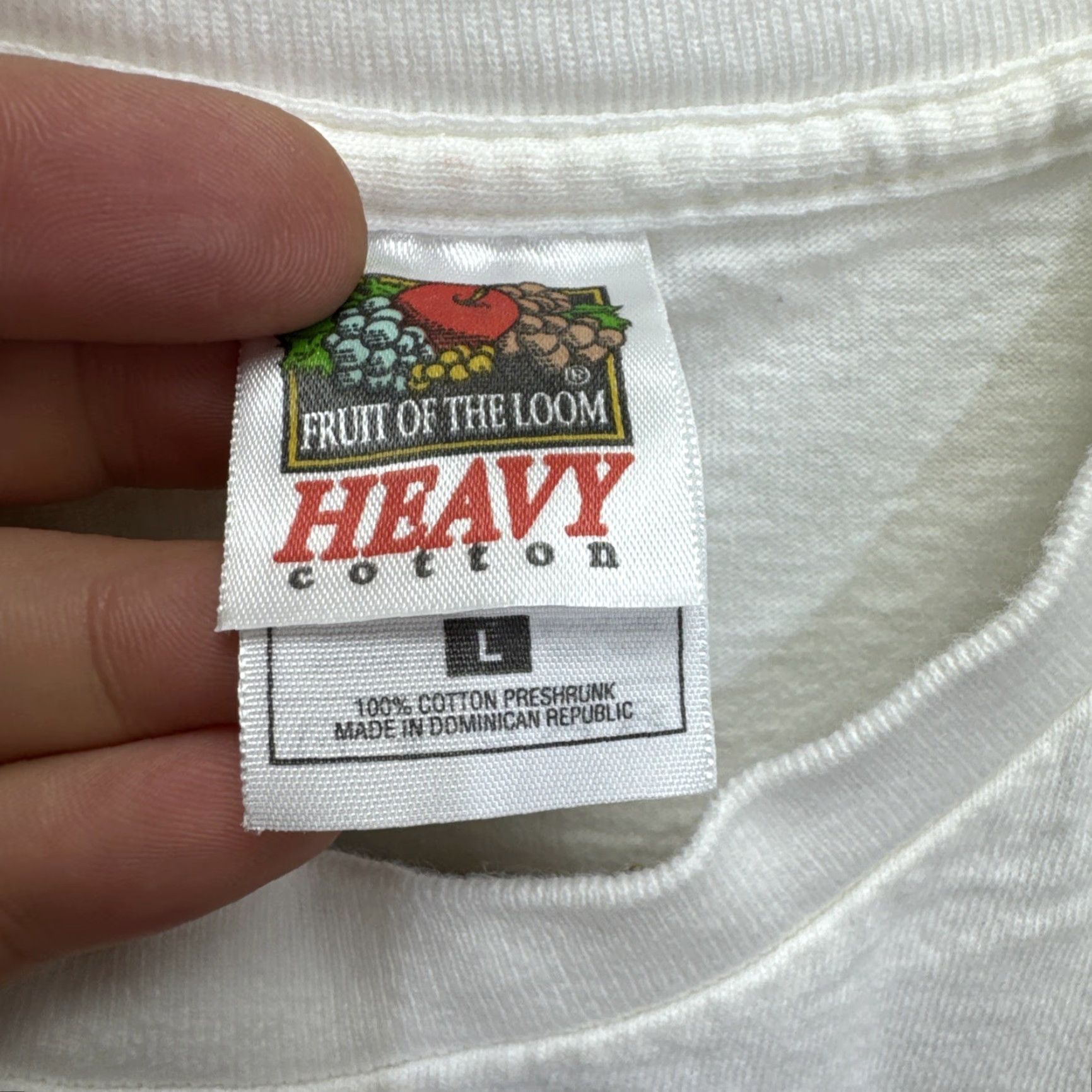 Fruit Of The Loom VINTAGE DARE T-Shirt USA Flag Graphic Print 90s Beige Adult Large Mens Size US L / EU 52-54 / 3 - 3 Thumbnail
