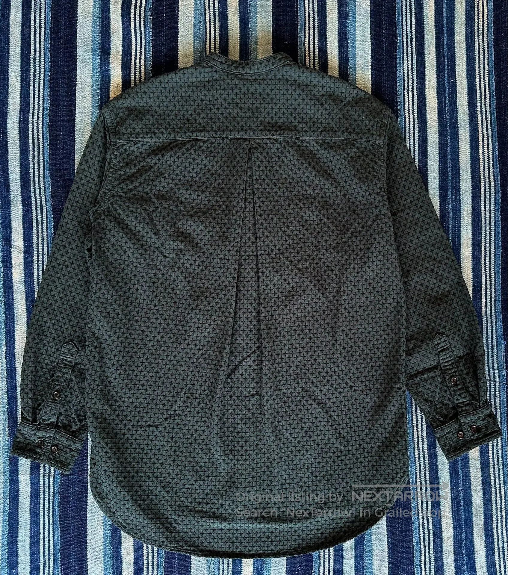 KUON kuon sashiko long sleeve shirt in black. Size US S / EU 44-46 / 1 - 2 Thumbnail