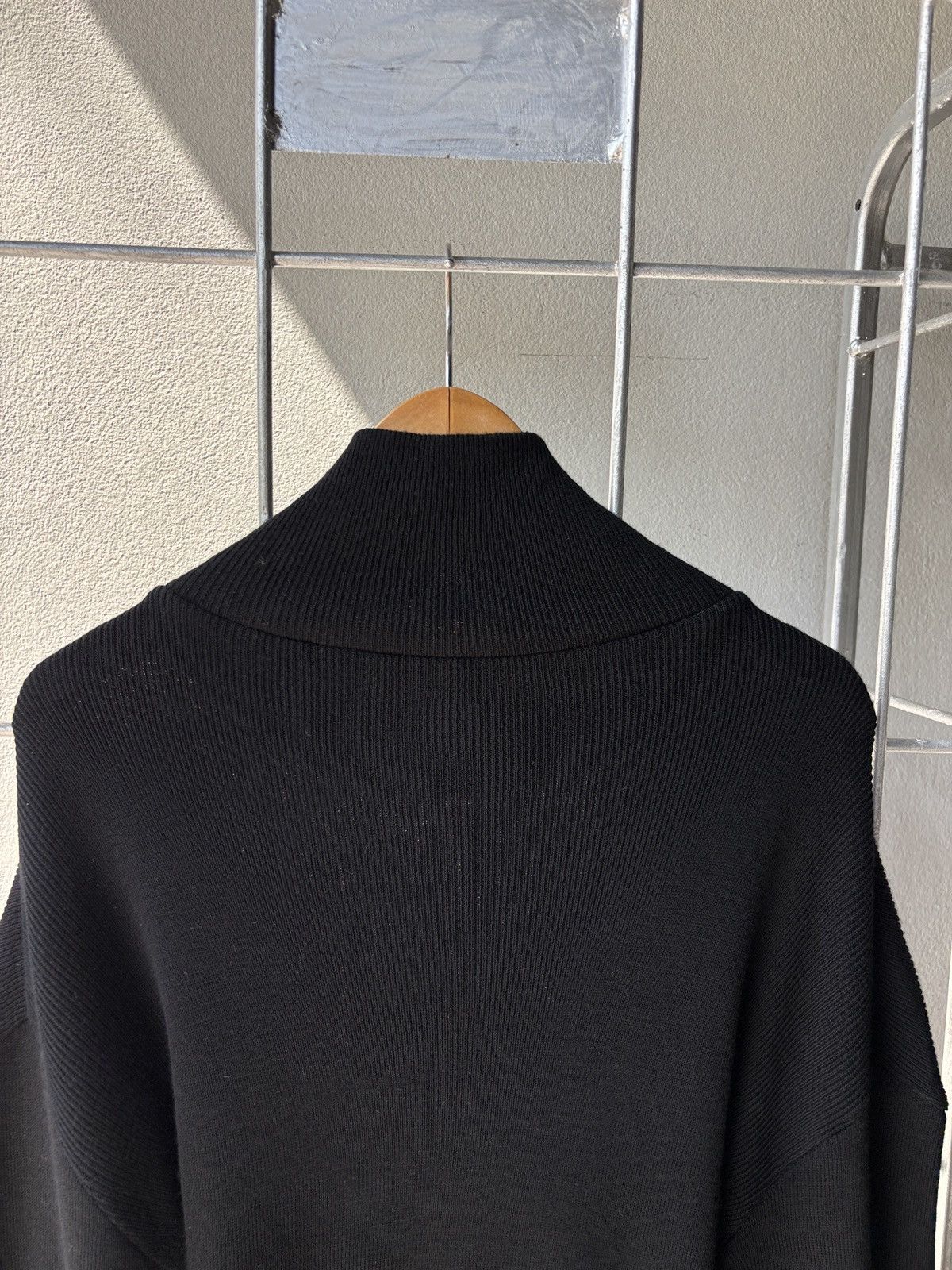 Yohji Yamamoto Yohji Yamamoto 1998 A/W Bishop Sleeves Black Sweater. Size ONE SIZE - 18 Thumbnail