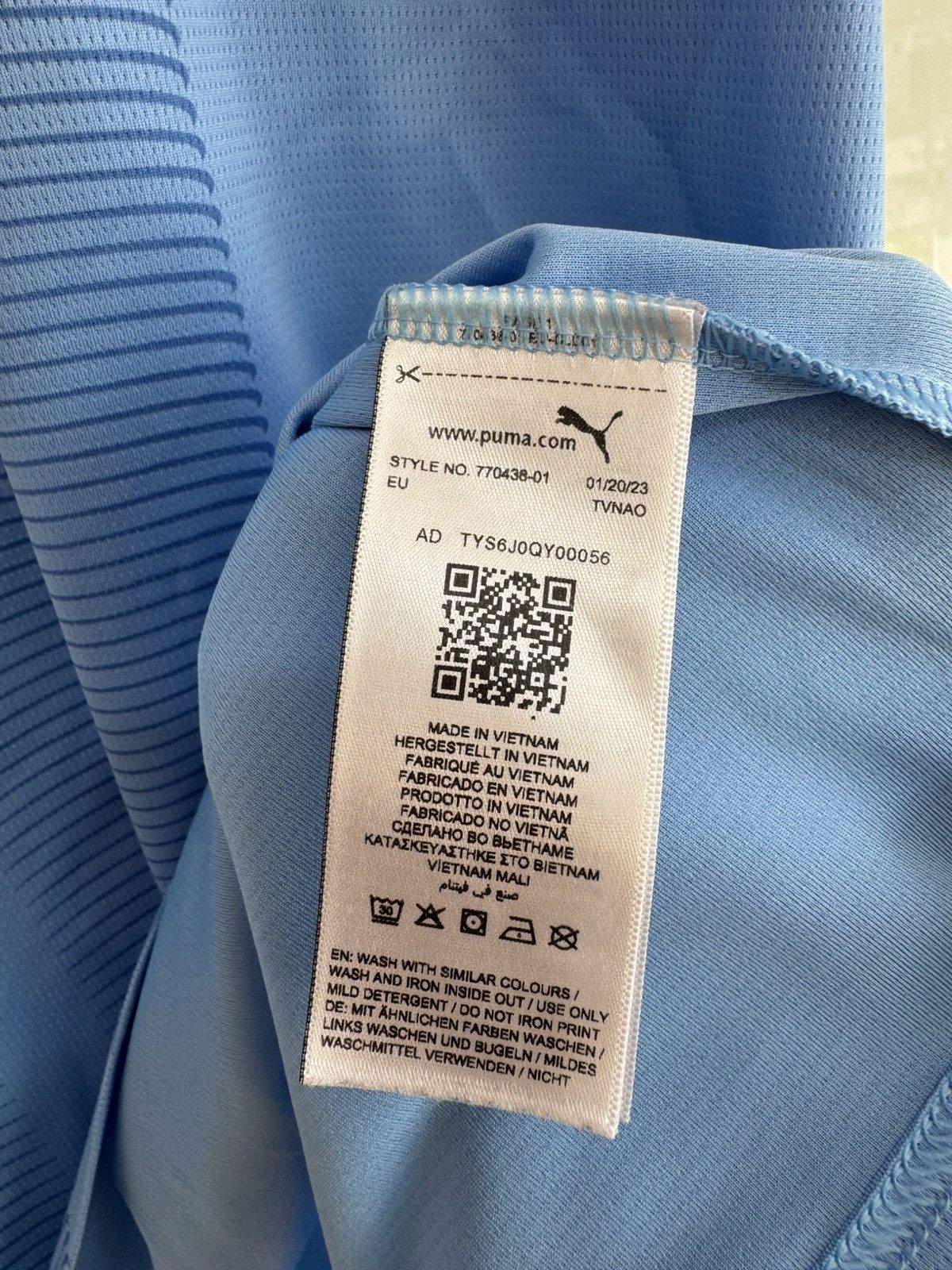 Puma Manchester City 2023-2024 Home Soccer Jersey Football Kit Size US XXL / EU 58 / 5 - 15 Thumbnail