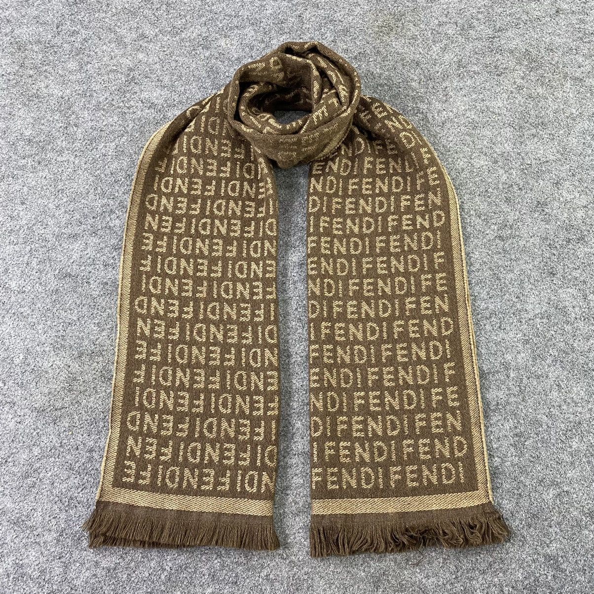 Fendi × Vintage Fendi Monogram Scarf / Muffler / Neckwear-K048 Size ONE SIZE - 1 Thumbnail