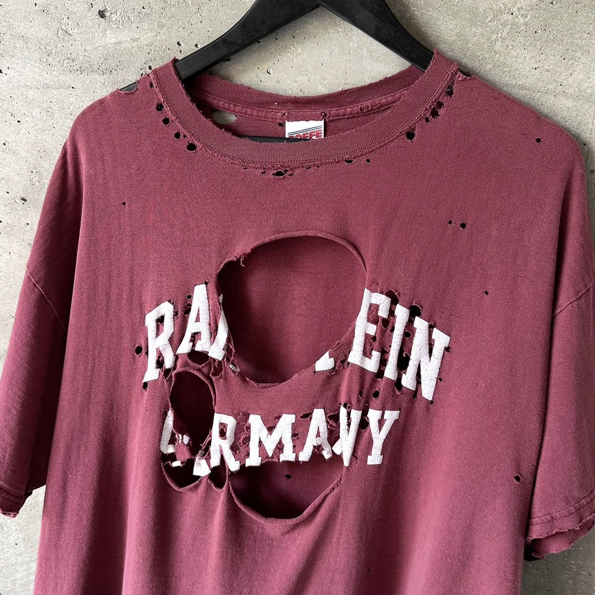 Band Tees THRASHED Rammstein Germany T-Shirt Size US XL / EU 56 / 4 - 2 Thumbnail