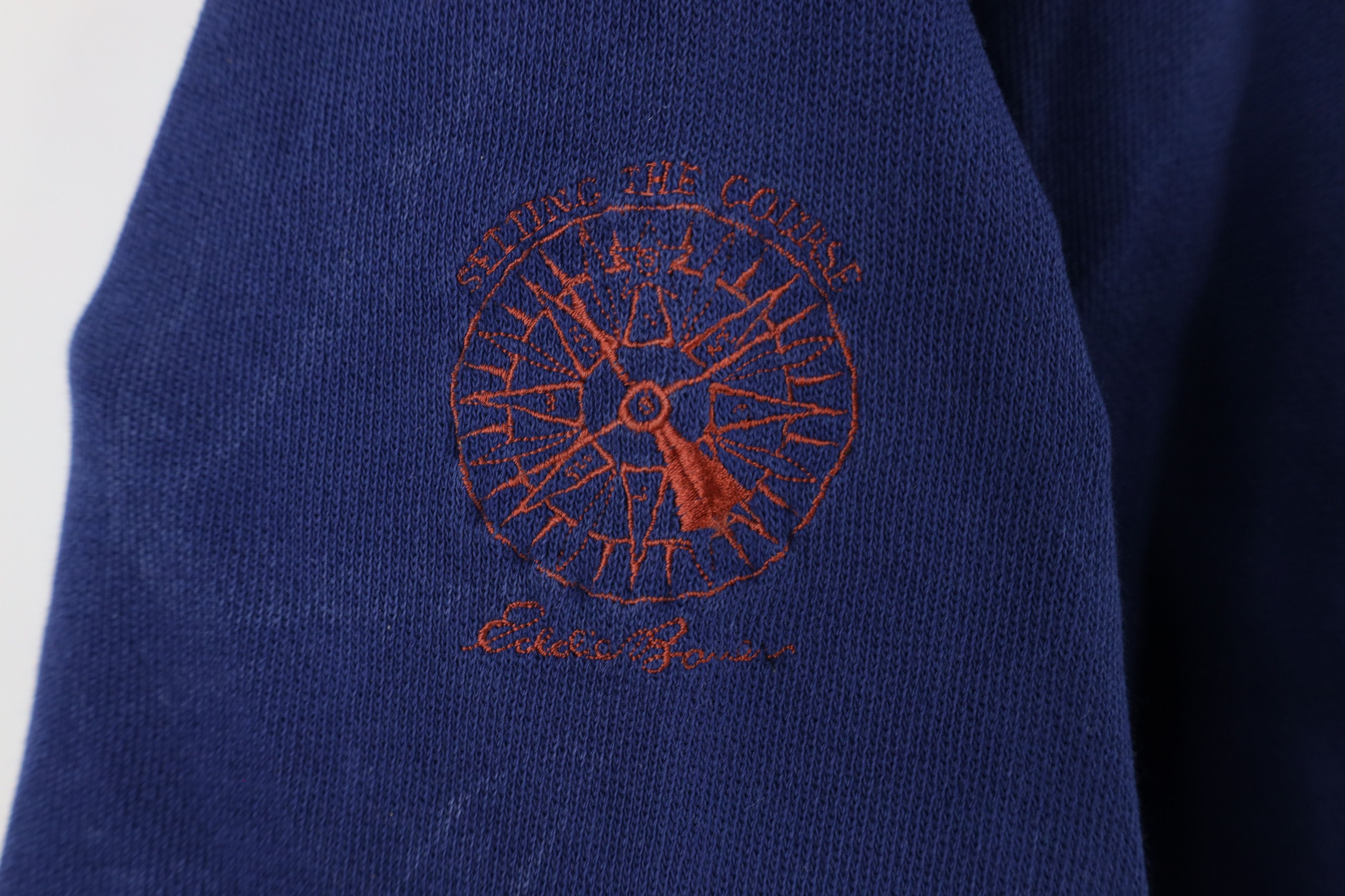 Eddie Bauer × Vintage Vintage 90s Eddie Bauer Half Zip Short Sleeve Sweatshirt Size US M / EU 48-50 / 2 - 4 Thumbnail