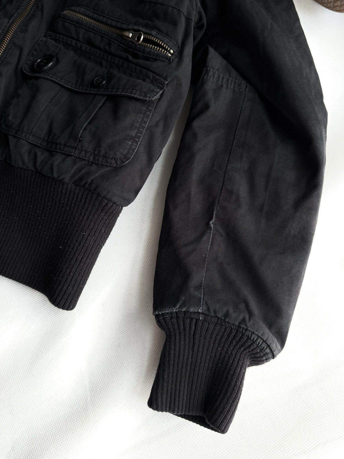 If Six Was Nine Vintage Y2K MkBomber Motorcycle Fur Collar Avantgarde Jacket Size US M / EU 48-50 / 2 - 11 Thumbnail