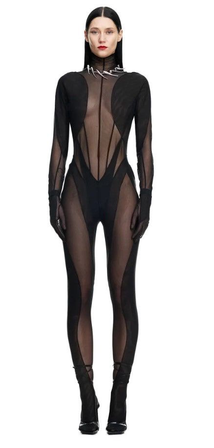 Mugler Mugler x H&M Spiral Panel Catsuit Size M Size M / US 6-8 / IT 42-44 - 1 Thumbnail