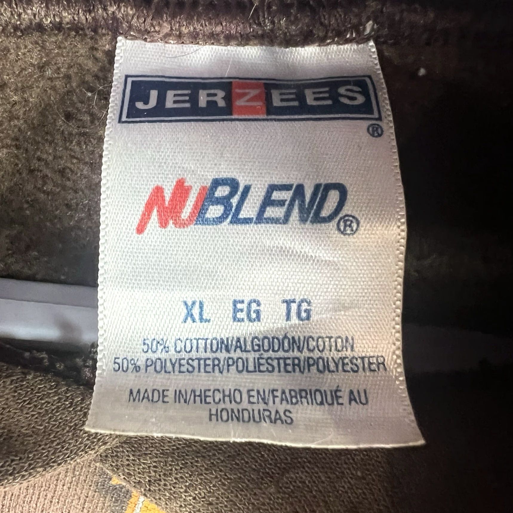 Jerzees VINTAGE Jerzees Fillet and Release Hooded Sweatshirt Mens Size XL Brown Tag Size US XL / EU 56 / 4 - 4 Thumbnail