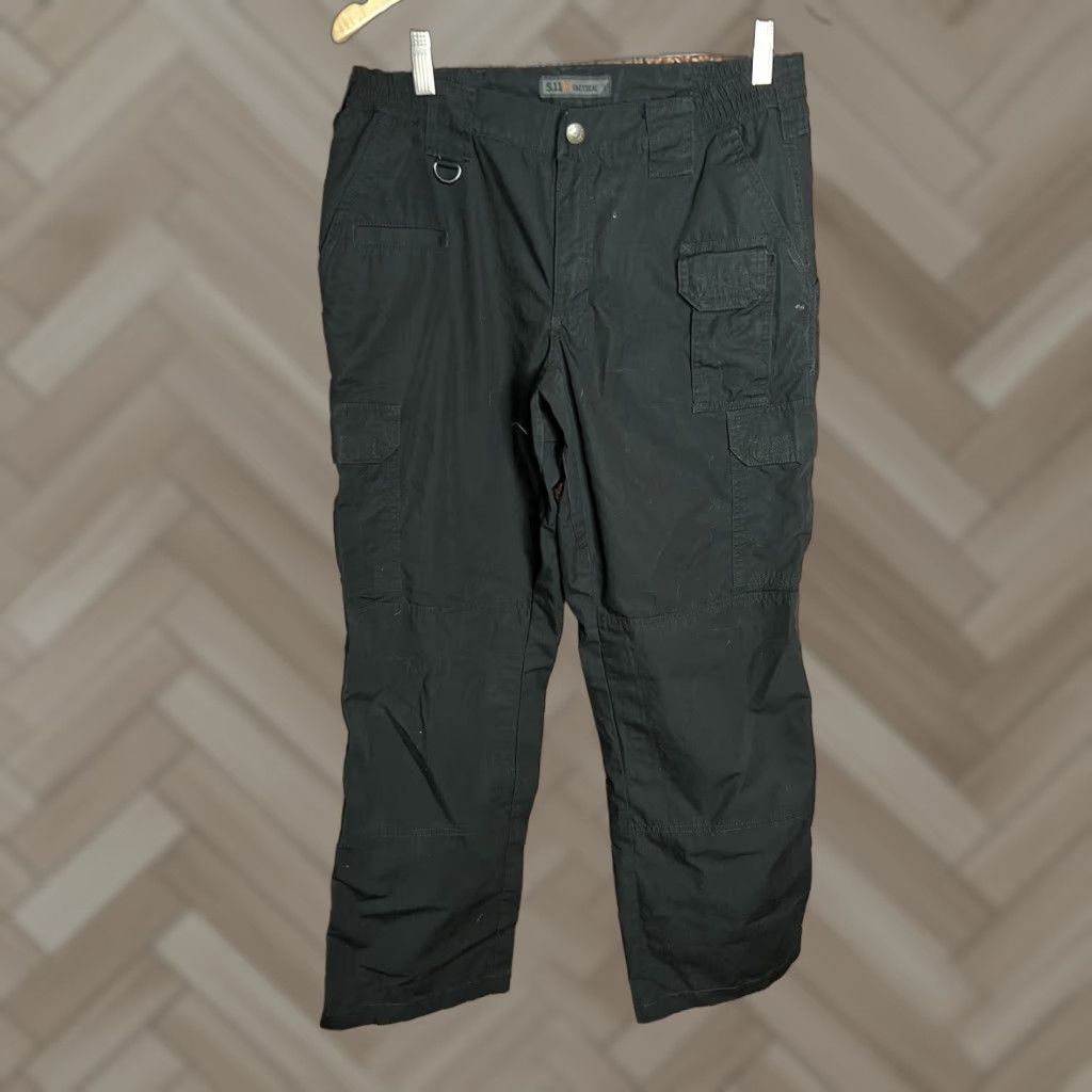 Vintage 5.11 Tactical Pants Womens 10 Long Black Taclite Pro Pant Ripstop Cargo Work Size 32" / US 10 / IT 46 - 1 Thumbnail