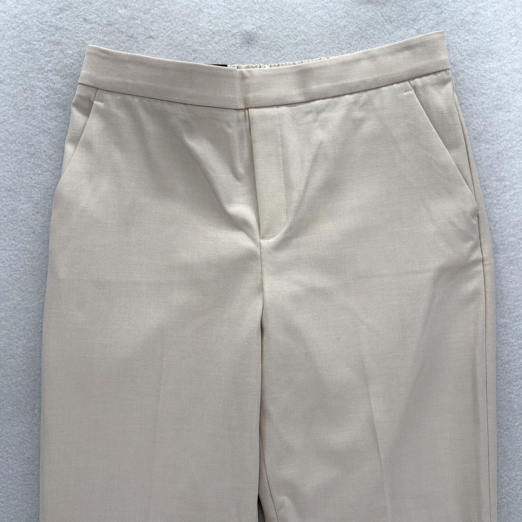 Banana Republic Banana Republic Hayden Dress Pants Womens 8 Beige Tapered Pull On Stretch Career Pants Size 30" / US 8 / IT 44 - 2 Thumbnail