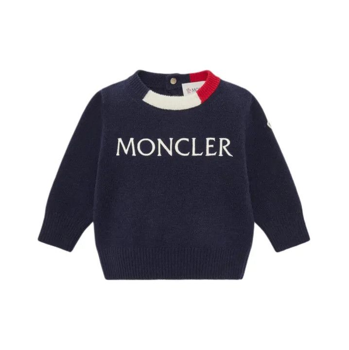 Moncler Moncler Toddler Round Neck Color Block Sweater Size US XXS / EU 40 - 1 Thumbnail