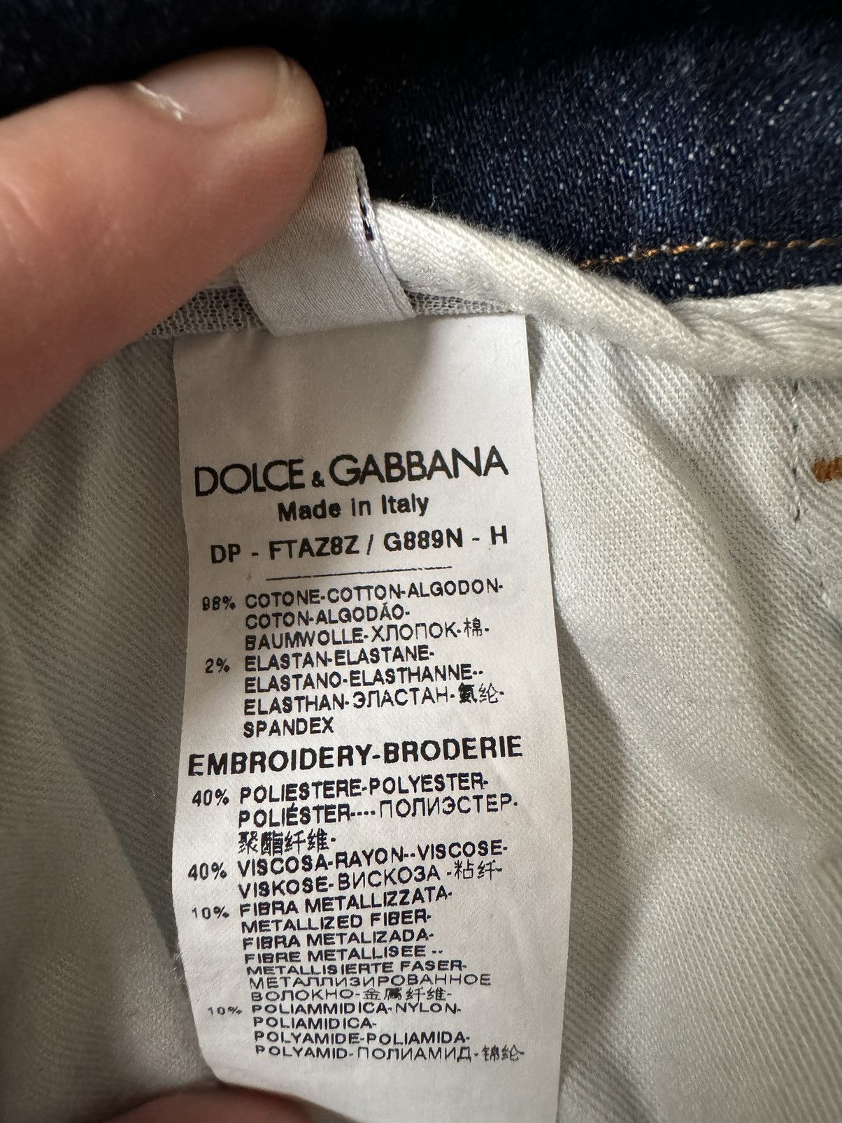Dolce & Gabbana × Vintage dark blue flared jeans Size 42" / US 20 - 4 Thumbnail