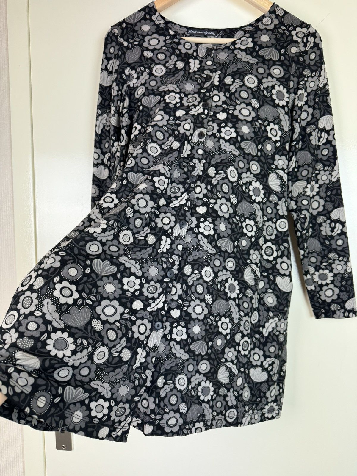 Gudrun Sjoden Gudrun sjoden floral modal dress tunic avant garde gothic S Size S / US 4 / IT 40 - 5 Thumbnail