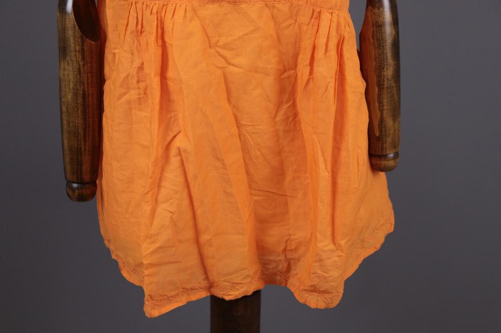 Designer Gudrun Sjoden Orange Lagenlook Blouson Dress Size M Size M / US 6-8 / IT 42-44 - 3 Thumbnail