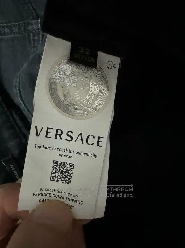 Versace Versace Black Leather Logo Casual Pants . Size US 32 / EU 48 - 5 Thumbnail