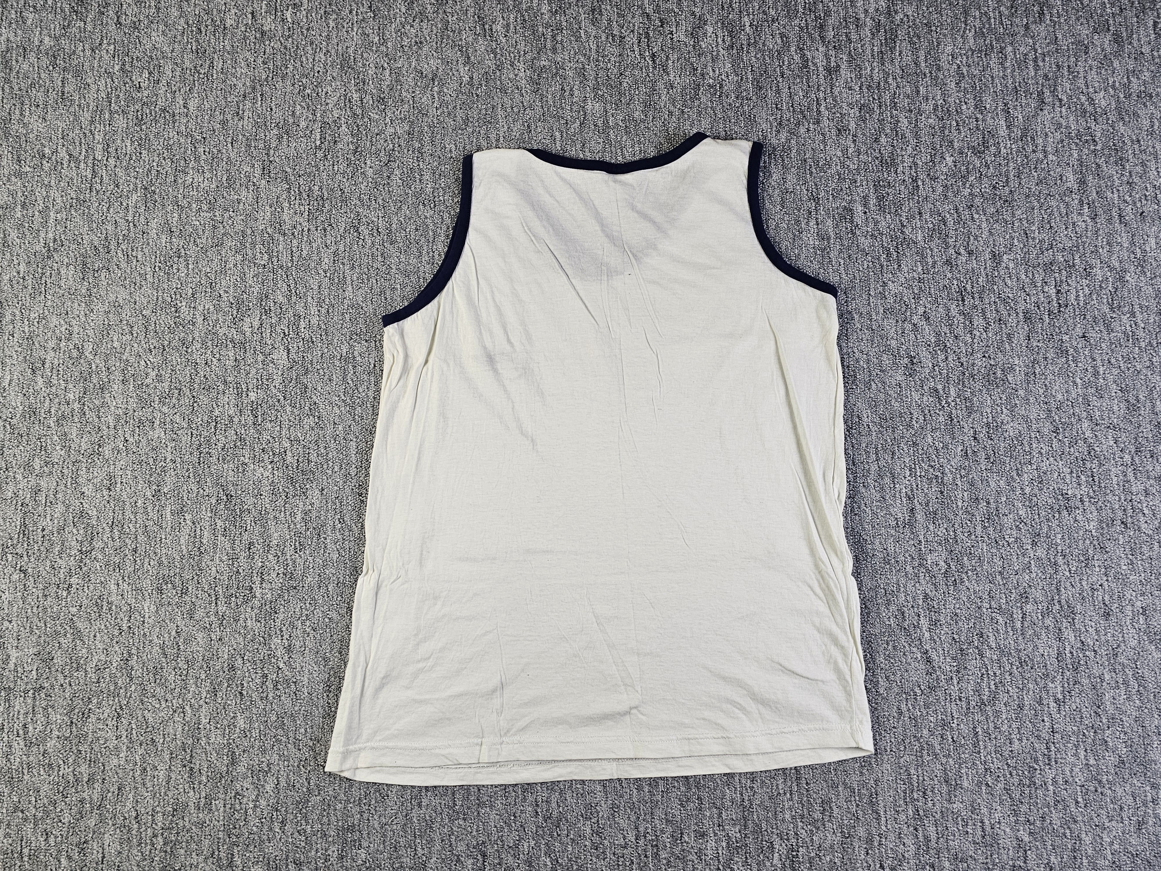 Nike Vintage Nike Big Swoosh Tank Top Singlet White Made in USA M Size US M / EU 48-50 / 2 - 2 Thumbnail