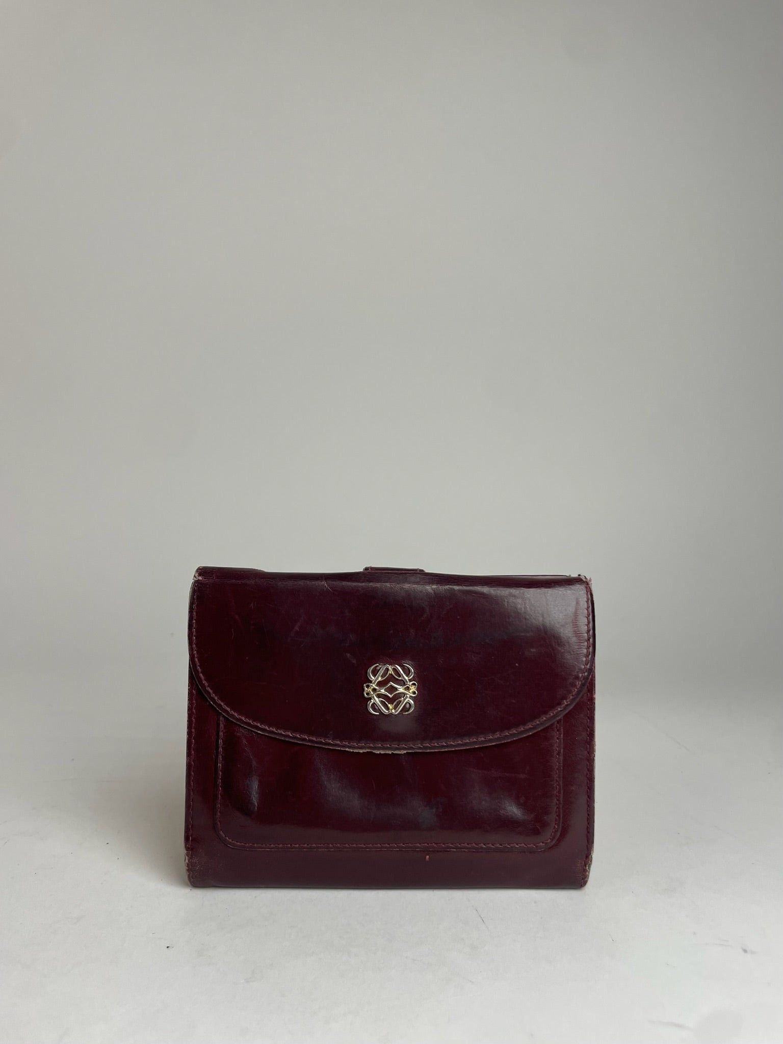 Loewe Vintage Madrid Leather Wallet Purple Size ONE SIZE - 1 Thumbnail