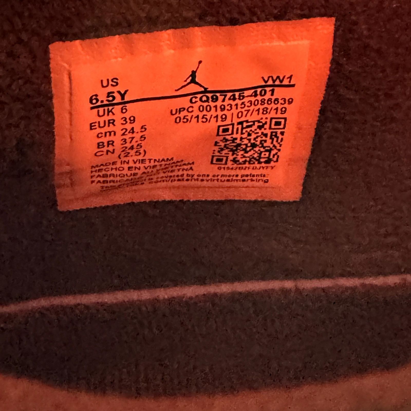 Jordan Brand × Nike Size 6.5 Nike Air Jordan 4 Retro Winter GS Loyal Blue Shoes Size US 6.5 / EU 39-40 - 7 Thumbnail