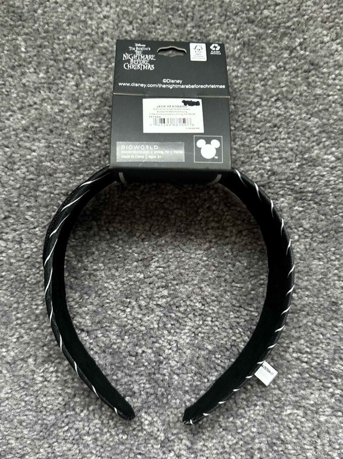 Disney Disney The Nightmare Before Christmas Skellington Headband Size ONE SIZE - 4 Thumbnail