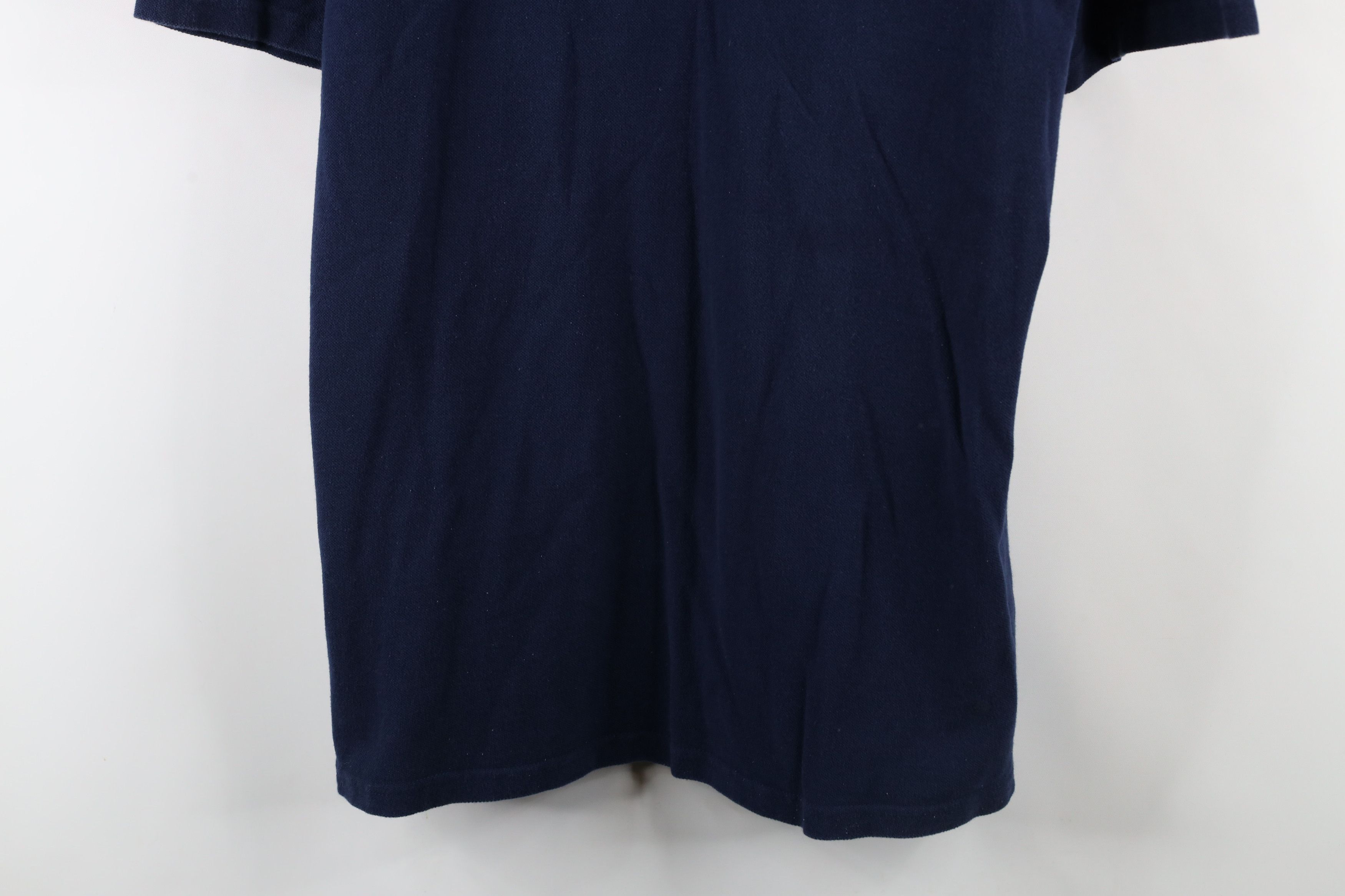 Ralph Lauren × Vintage Vintage 90s Ralph Lauren Cotton Heavyweight T-Shirt Blue Size US L / EU 52-54 / 3 - 3 Thumbnail