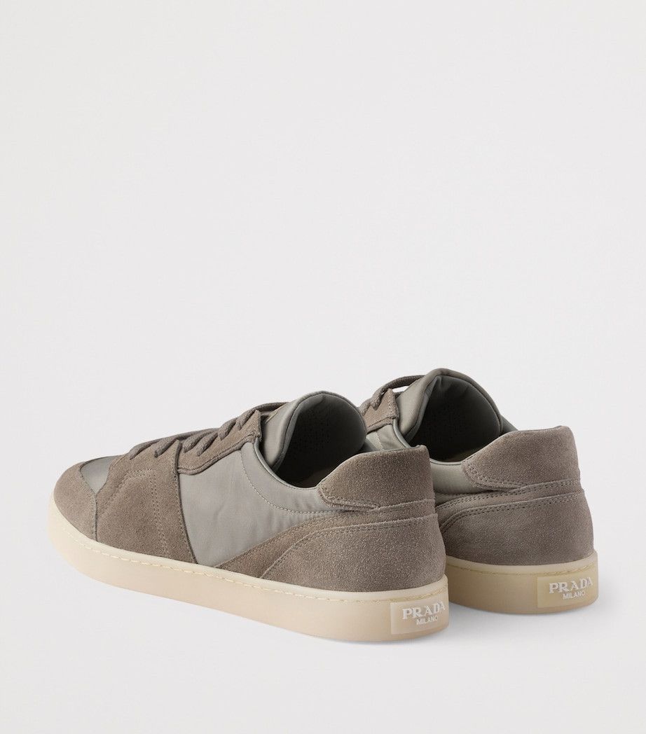 Prada o1mt1gz0526 Suede and Re-Nylon Low-Top Sneakers in Grey Size US 9 / EU 42 - 4 Thumbnail