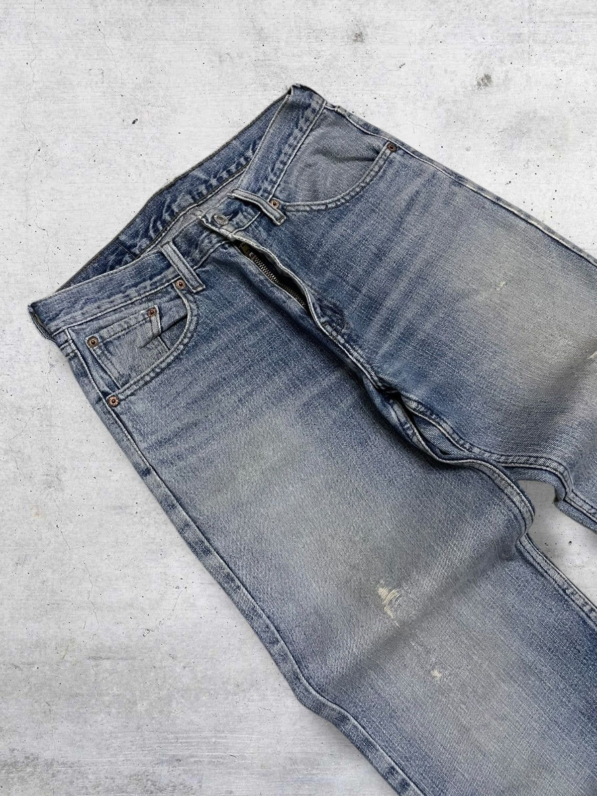 Levi's Vintage Clothing VINTAGE 533 LEVIS USA DESIGNER 90S WHISKERING RIPPED DENIM Size US 29 - 8 Thumbnail