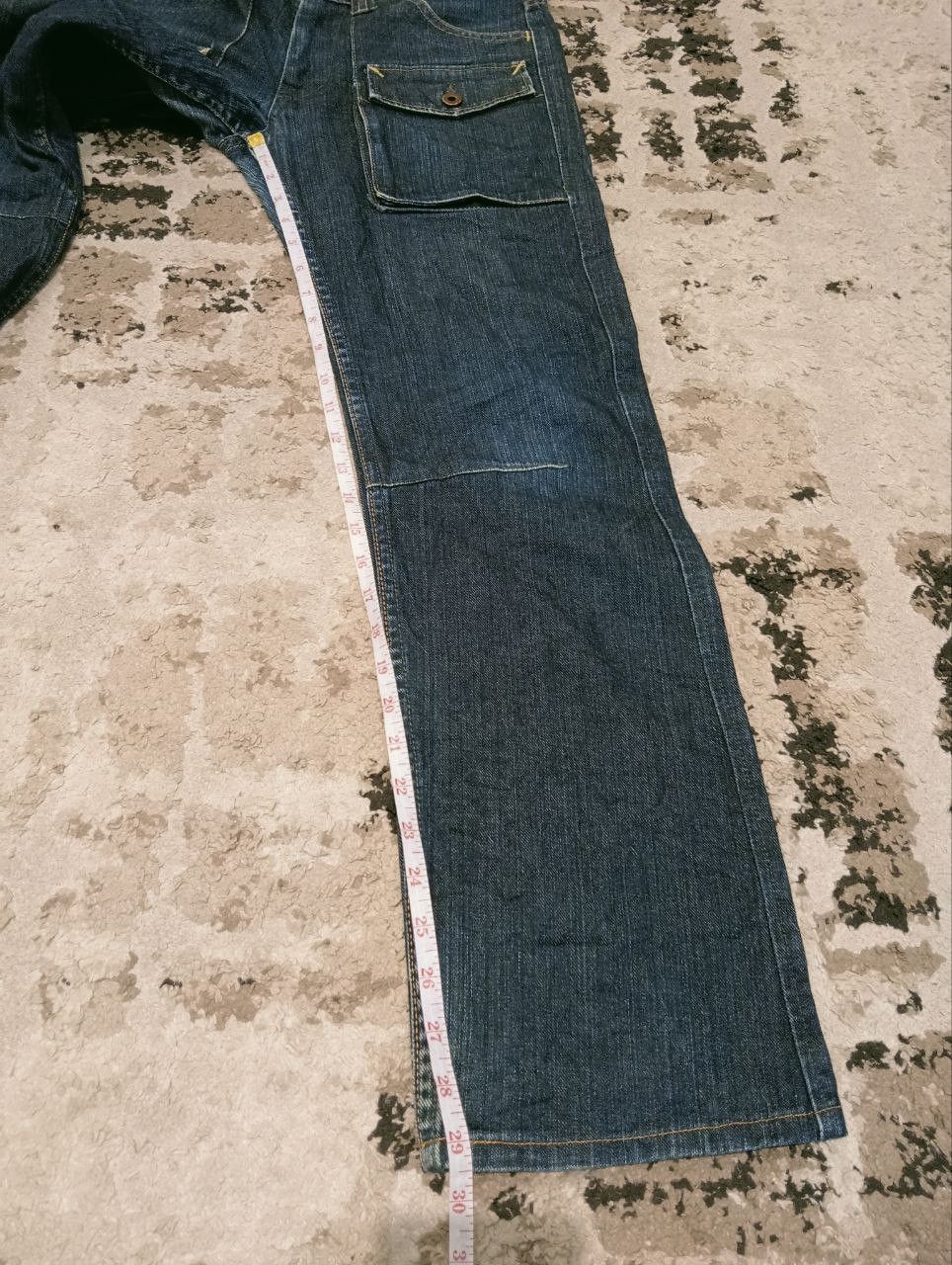 Japanese Brand JAPANESE STUDIO ECRU 6 POCKET BUSHPANTS JEANS Size US 33 - 12 Thumbnail