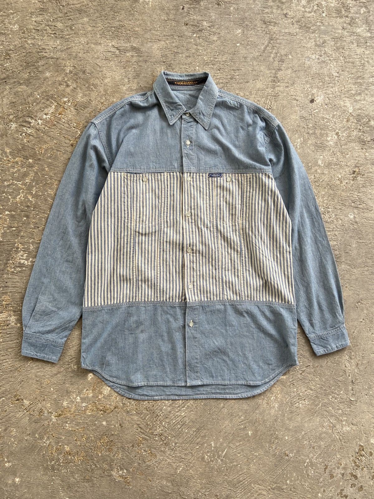 Marithe + Francois Girbaud 1990s Marithe Francois Girbaud - Double Pocket Button Shirt Size US L / EU 52-54 / 3 - 1 Thumbnail