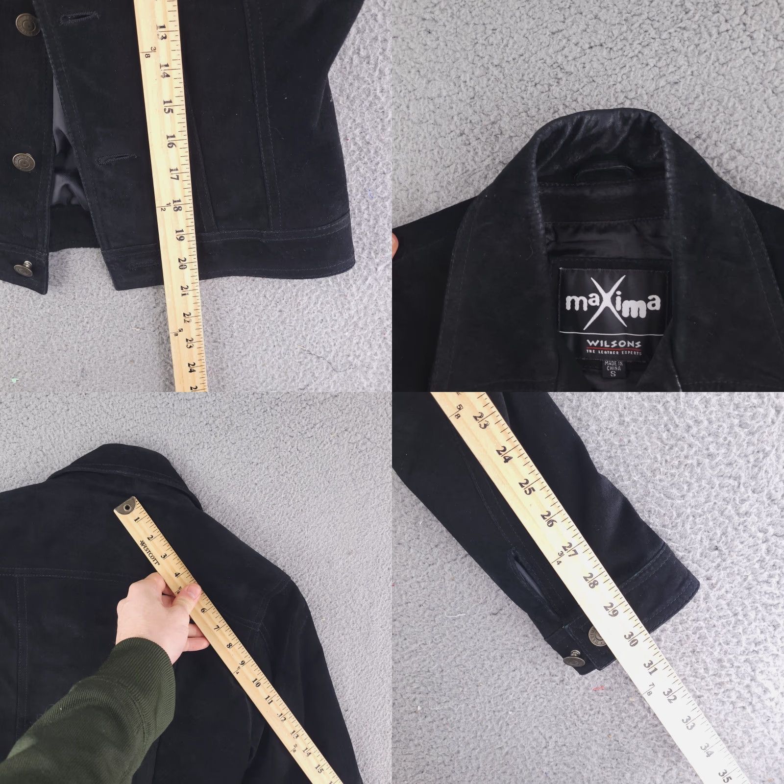 Wilson Wilson Jacket Womens Medium Black Leather Maxima Real Genuine Crop Semi Crop Size M / US 6-8 / IT 42-44 - 8 Thumbnail