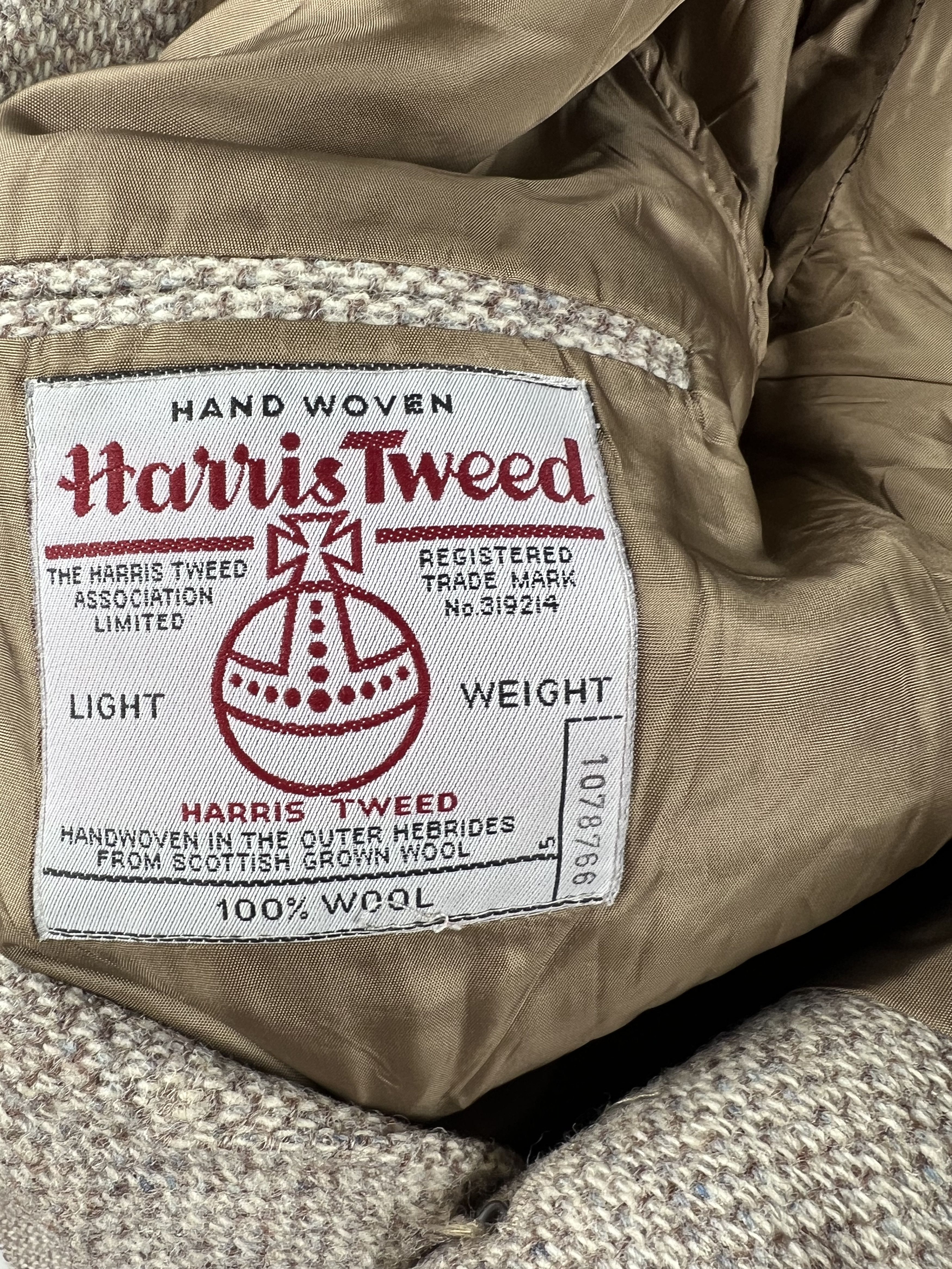 Harris Tweed × Vintage Vintage Harris Tweed Wool Blazer M Size 48R - 7 Thumbnail