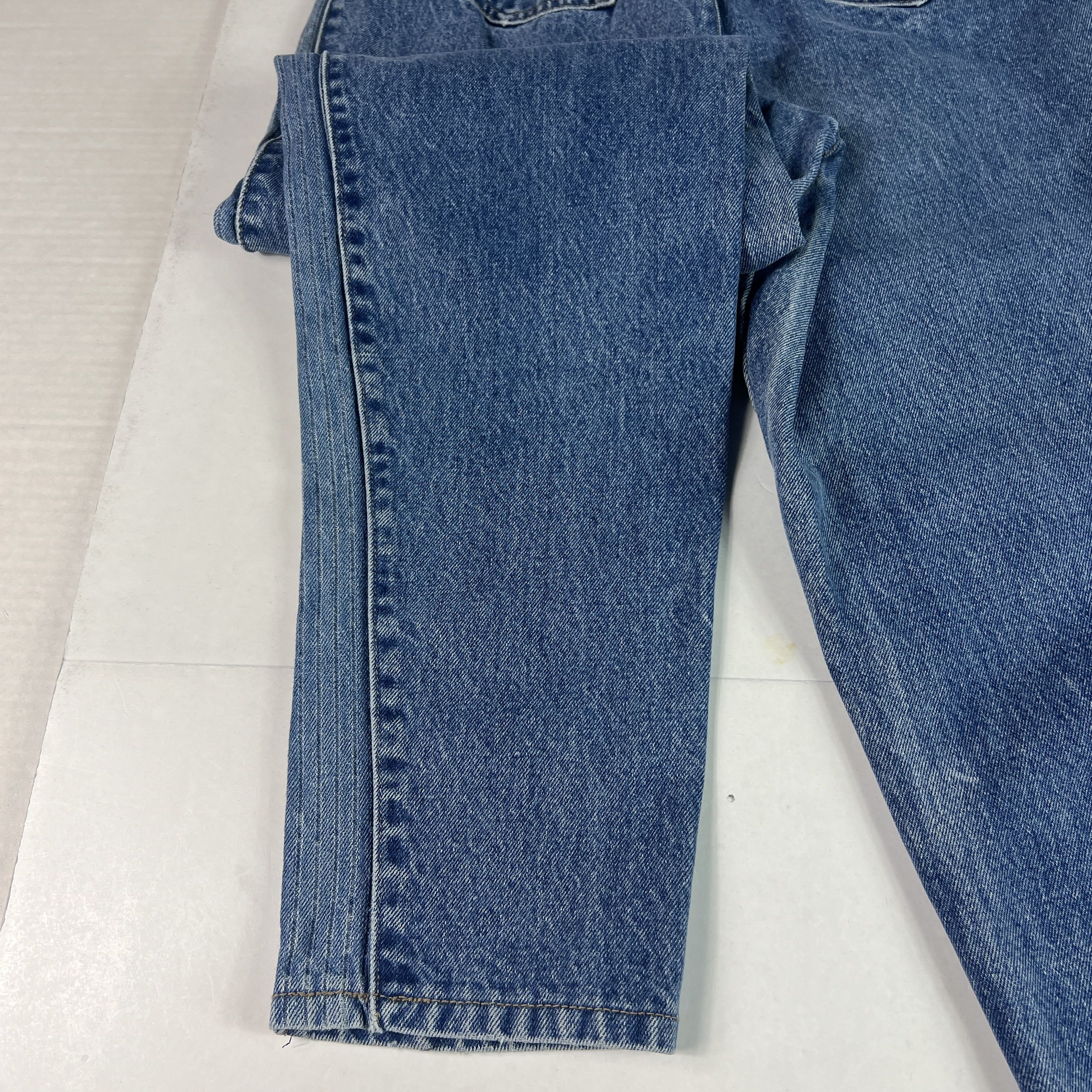 Calvin Klein VTG 80s Calvin Klein Jeans High Rise Tapered Blue Denim Size 28" / US 6 / IT 42 - 17 Thumbnail