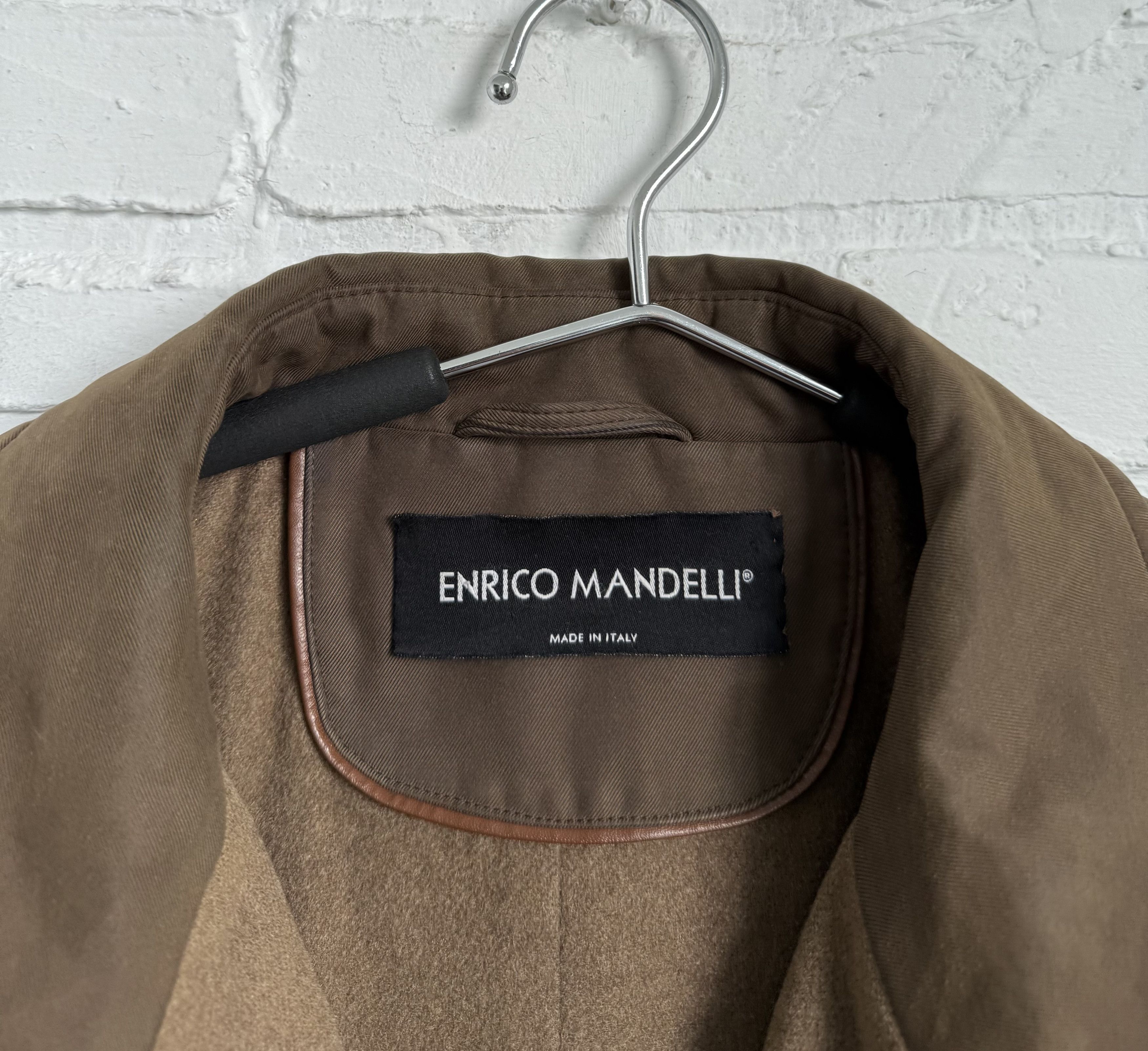 Other Enrico Mandelli mens coat cashmere wool inside Size US XL / EU 56 / 4 - 17 Thumbnail