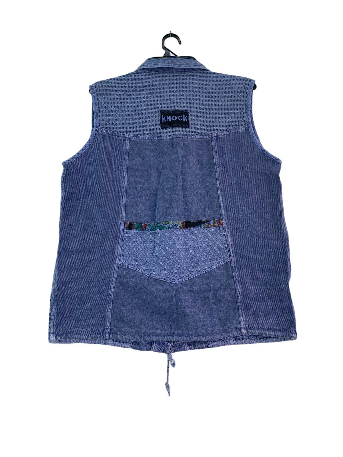Vintage KNOCK like Kapital japan boro patch indigo vest jacket Size US M / EU 48-50 / 2 - 4 Thumbnail