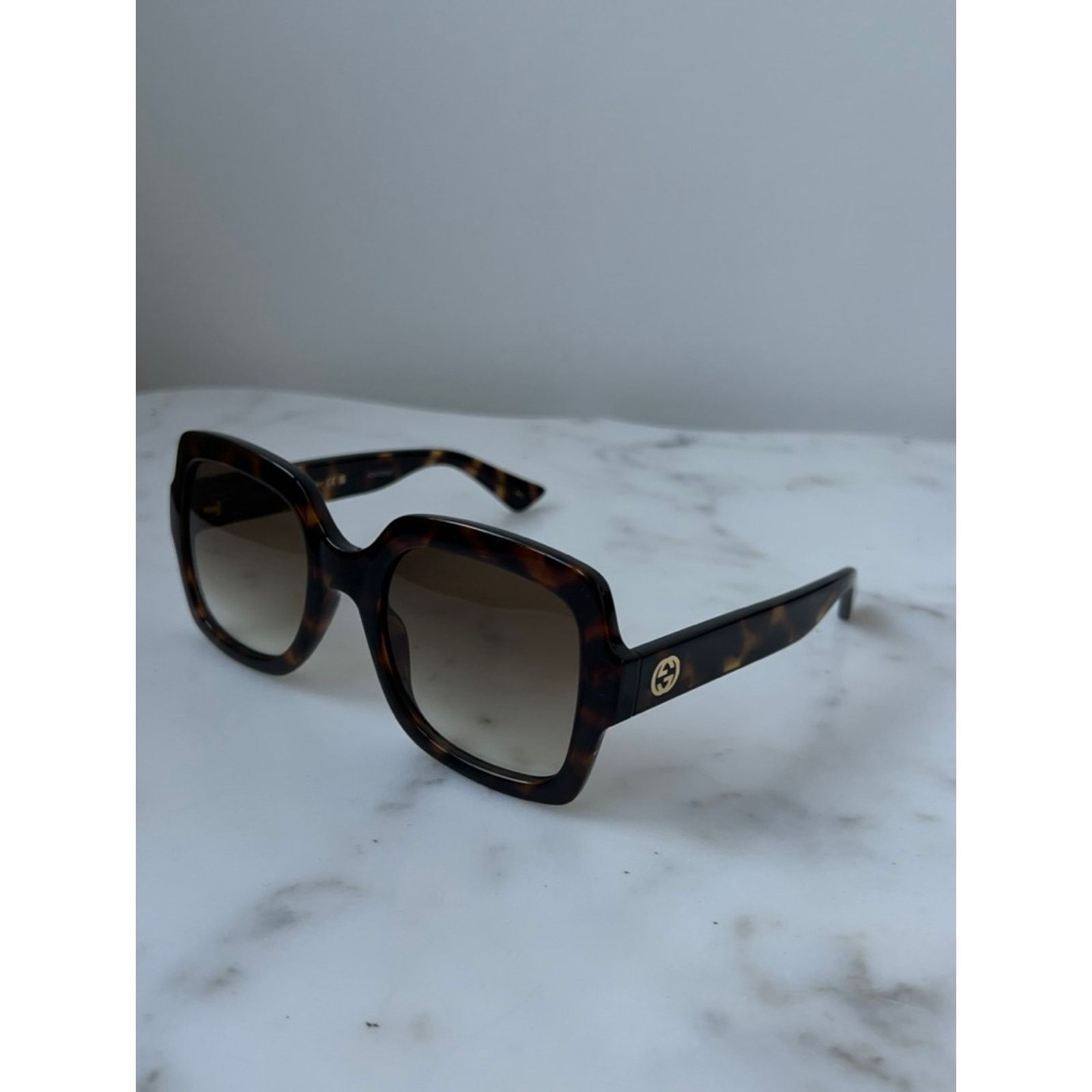 Gucci NEW GUCCI GG1337S Brown Havana Square Sunglasses Size ONE SIZE - 5 Thumbnail