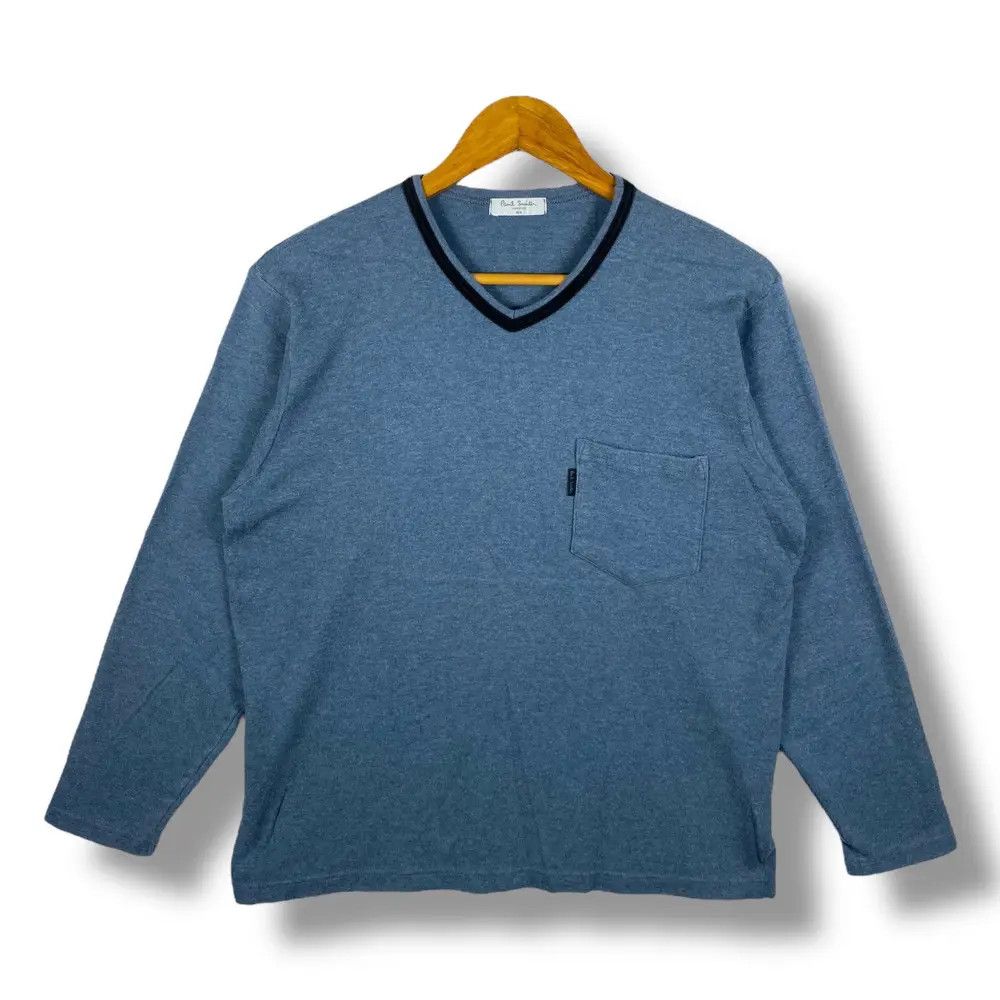 Paul Smith PAUL SMITH LONDON Long Sleeve Pocket Tee Shirt Medium Size Size US M / EU 48-50 / 2 - 1 Thumbnail